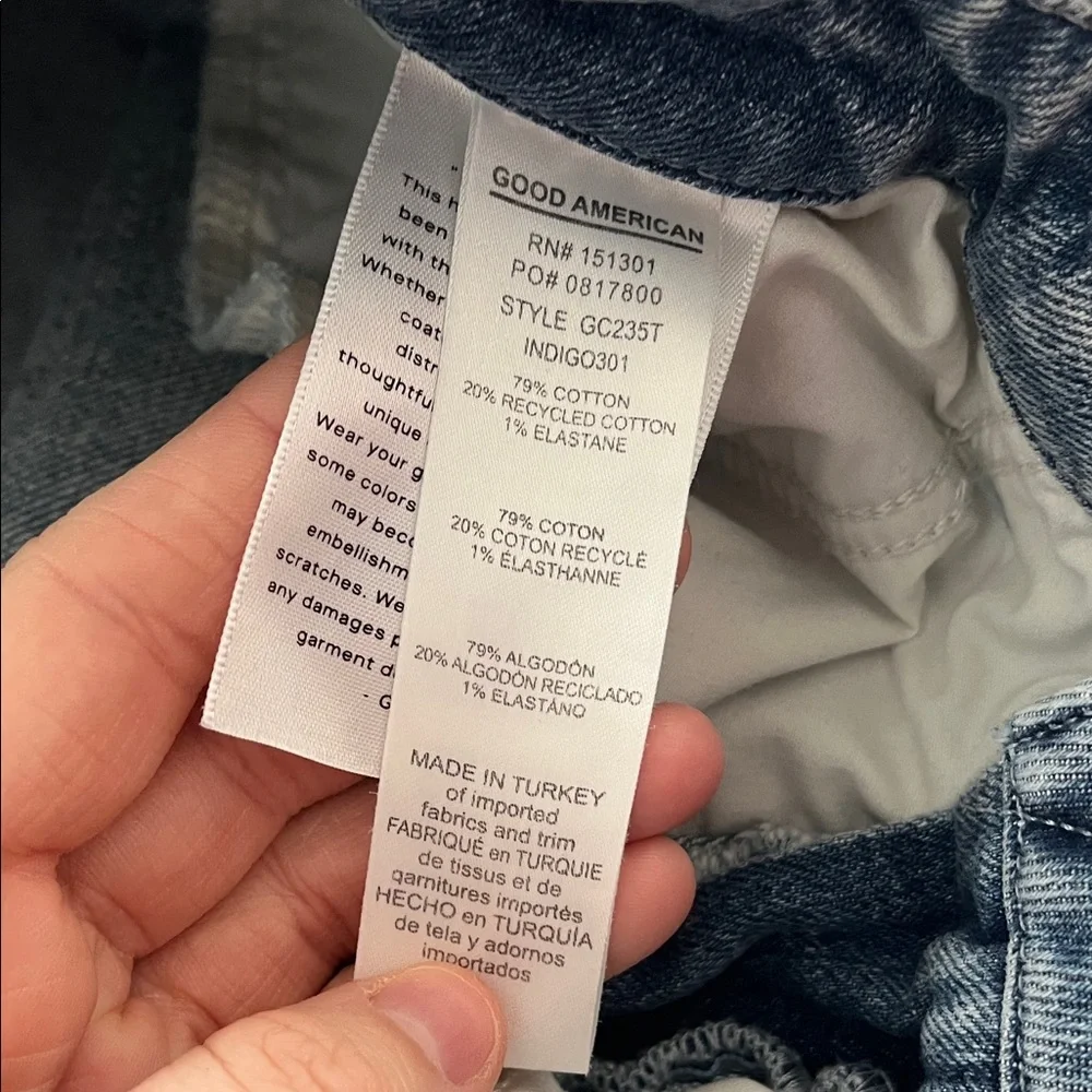 Good American Light Blue Straight Jeans